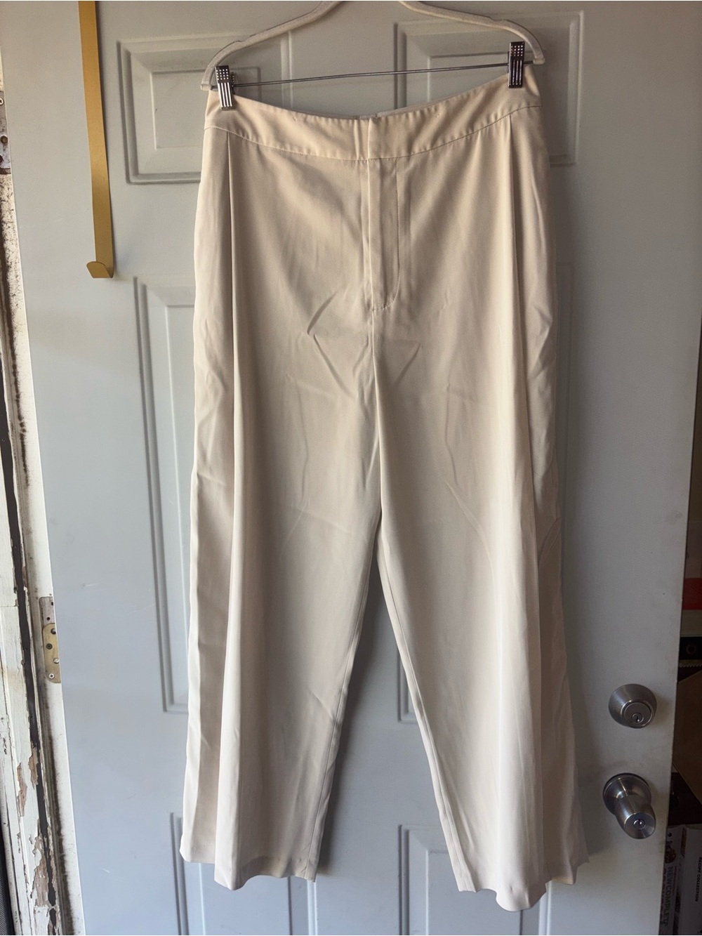 CO light beige wide leg pants size L